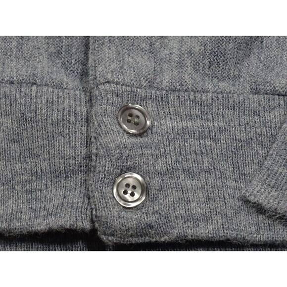 Vintage Knights Bridge DuPont Orlon Blue-Gray Cardigan Grandpa Sweater, Size M - Picture 4 of 9
